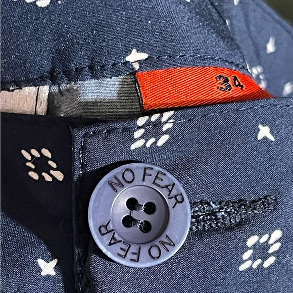 No Fear Board Shorts Swim Trunk Shorts Blue Mens Size 34 - Picture 4 of 7